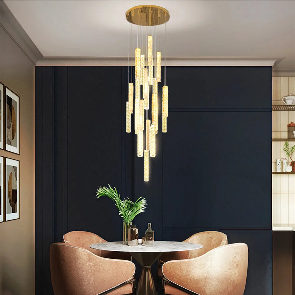 Decorbites™ Große Kristall-Luxus-Lüster für Wohnzimmer Esszimmer Halle Treppenaufsatz