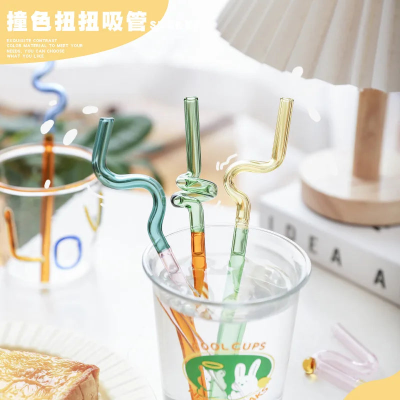 Decorbites™ Glasblütengriff-Rührstab für Kaffee-Cocktails, Mixologie und Hauspartys