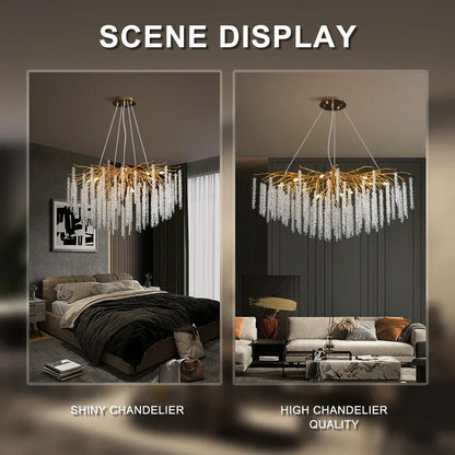 Decorbites™ Kristall-Deckenleuchter für Schlafzimmer und Wohnzimmer