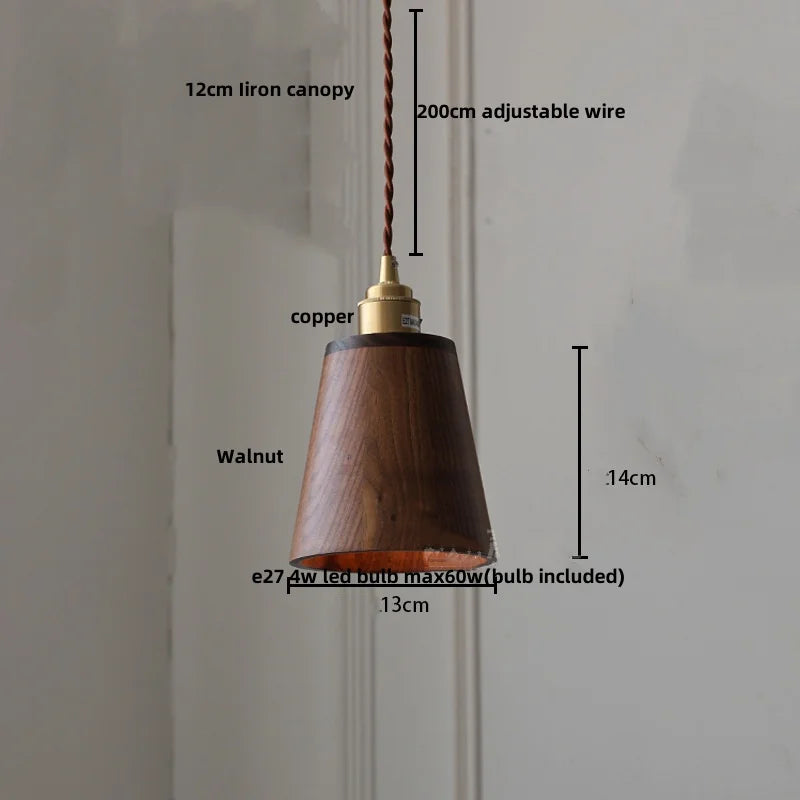 DecorBites™ Glass LED Pendant Lamp Copper Socket for Dining Living Room Decor
