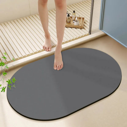 Decorbites™ Diatomeenerde-Badteppich: Super saugfähige rutschfeste Matte für Badezimmer & Toiletten