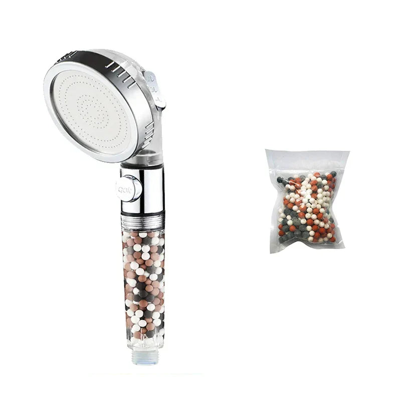 Decorbites™ Hochdruck-Duschkopf-Set mit Metallpaneel und Negativ-Ion-Filter