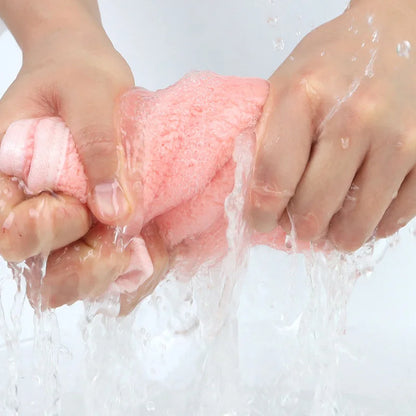 DecorBites™ Coral Fleece Hand Towels: Thick, Breathable, Super Absorbent Dishcloth for Kitchen & Bathroom
