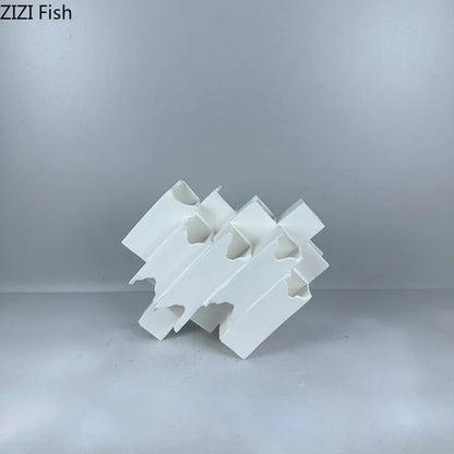 Decorbites™ Geometrische Keramik-Schreibtisch-Dekoration Minimalismus-Skulptur Raum-Dekoration