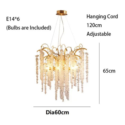 DecorBites™ Crystal LED Chandeliers: Luxury Ceiling Pendant Lighting for Home, Dining, and Living Spaces