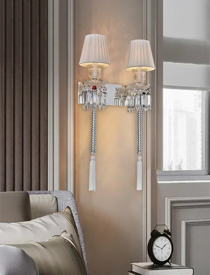 Decorbites™ Kristall-Wandleuchte: Europäischer Stil Luxus-Spiegel-Scheinwerfer für Schlafzimmer, Wohnzimmer und Esszimmer