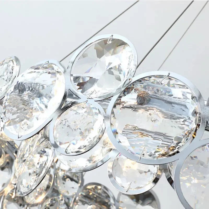Decorbites™ Kristall-LED-Kronleuchter: Moderner nordischer Stil Luxus-Hängeleuchte für Wohnzimmer, Schlafzimmer, Esszimmer