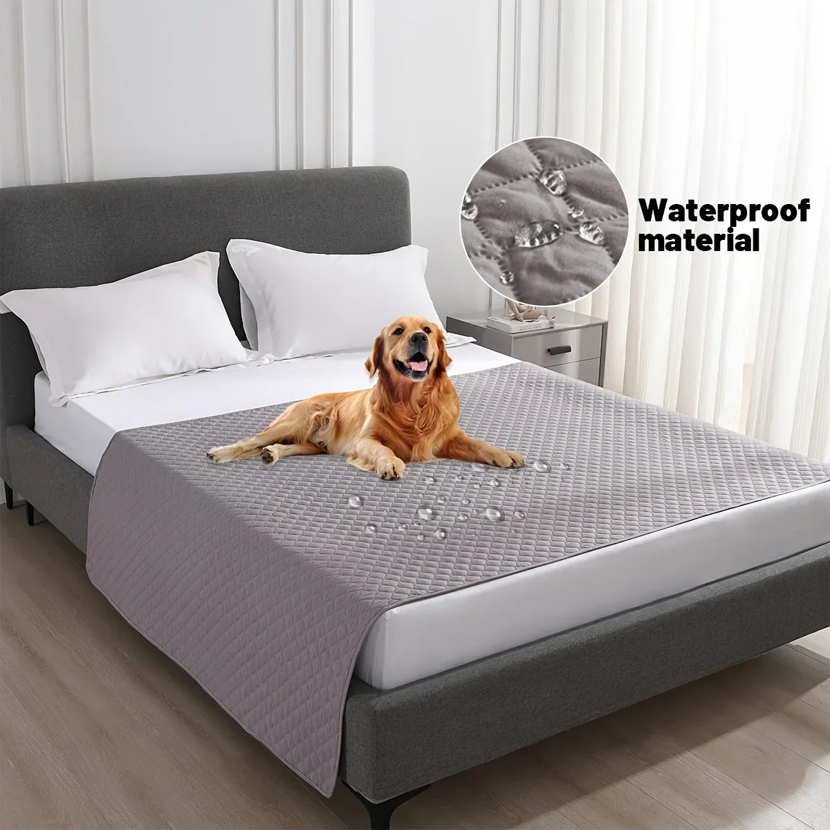 Decorbites™ Hunde-Bettbezug: Wasserdichtes & rutschfestes Haustier-Decke für Möbel & Auto