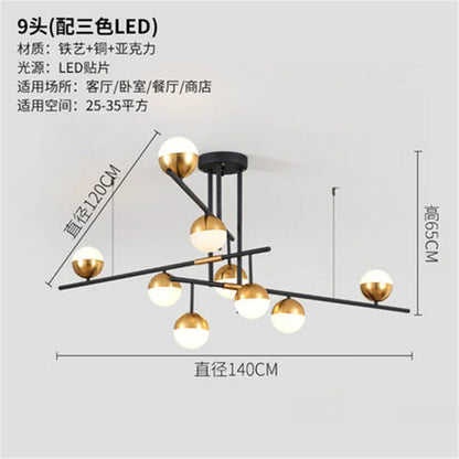 Decorbites™ Glas-Kugelleuchter Moderne LED-Hängeleuchte