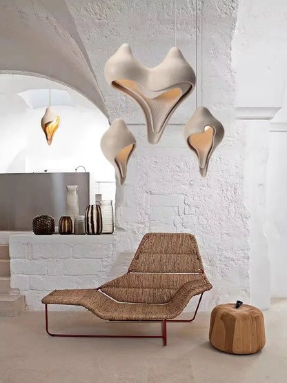 Decorbites™ Gipsleuchte Anhänger Muschel-Design Wabi-Sabi-Stil für Wohnzimmer oder Schlafzimmer