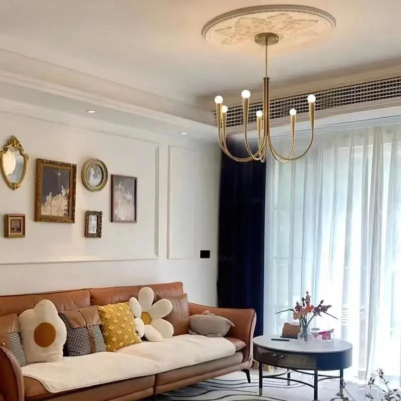 Gold Nordic Metal Chandelier