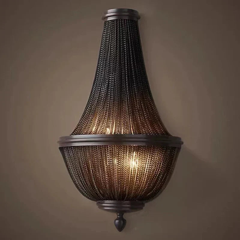 Decorbites™ Schwarze Aluminium-Ketten-Quaste-Hängeleuchte - Dimmbare Klassische Kronleuchter