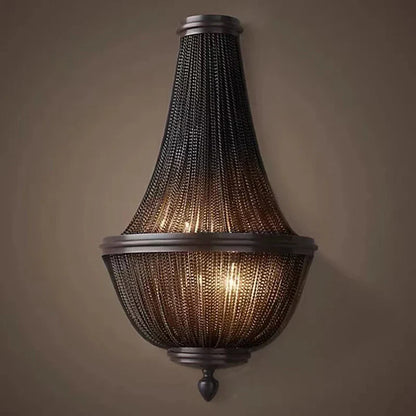 Decorbites™ Schwarze Aluminium-Ketten-Quaste-Hängeleuchte - Dimmbare Klassische Kronleuchter