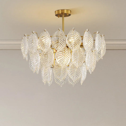 Decorbites™ Blatt-Glas-Hängelampe Luxus-Esszimmer-Deckenleuchte