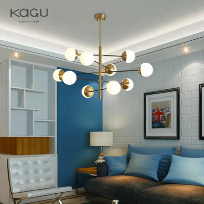 Decorbites™ Golden Glass Magic Bean Kronleuchter: Moderner Luxus für Wohnzimmer & Esszimmer
