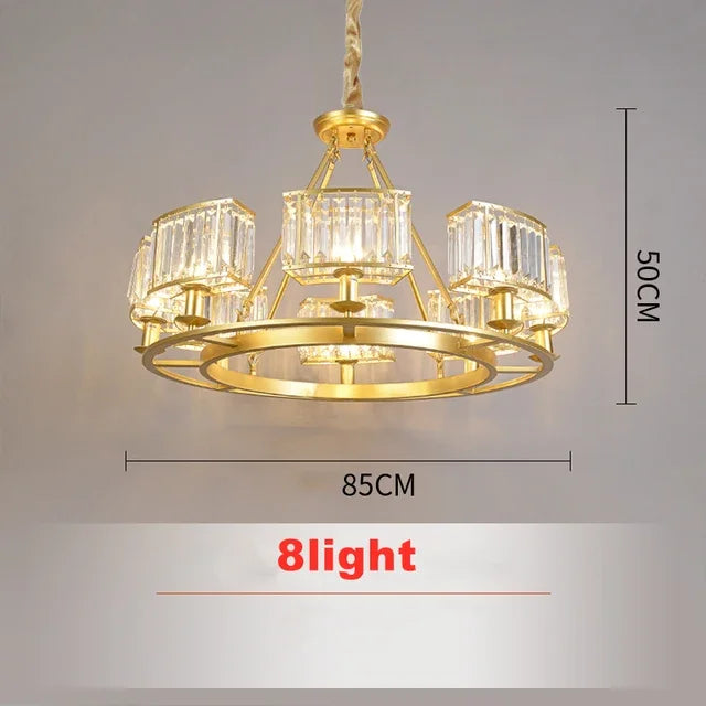Decorbites™ Kupferkristall-Lüster: Moderne LED-Deckenleuchte für Heimdekoration & Atmosphäre, Wohnzimmer, Esszimmer, Schlafzimmer