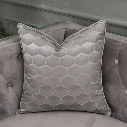 DecorBites™ Frosted Gold Satin Lumbar Pillow Covers - Luxe Sofa Cushion Cases