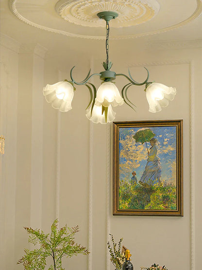 Decorbites™ Französisches Retro-LED-Blütenkronleuchter für Schlafzimmer, Restaurant, Wohnzimmer