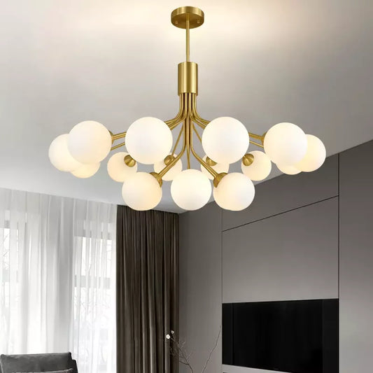 Decorbites™ Gold-Glas-Kugelleuchter: Luxuriöse LED-Beleuchtung für Esszimmer, Küche, Café