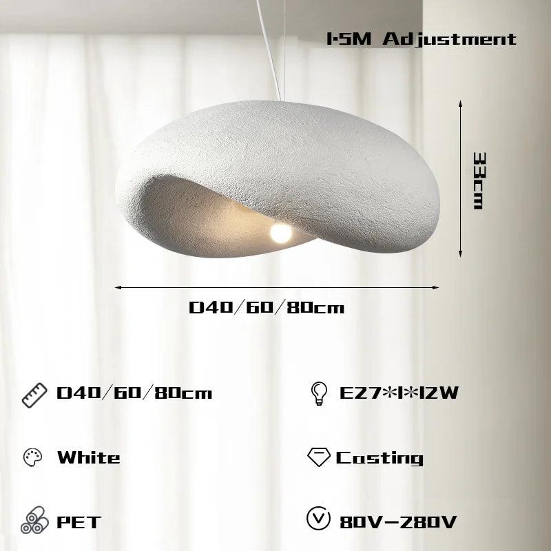 Decorbites™ Sahne-Stil LED-Kronleuchter für die Einrichtung zu Hause – Nordisch-minimalistisches Wabi-Sabi-Design