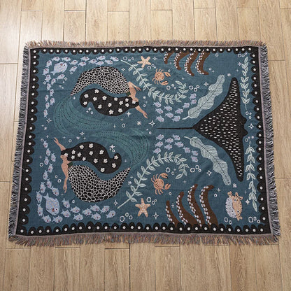 Decorbites™ Gestrickte Gobelin-Sofadecke - Leicht luxuriöse Dekorationsdecke für das Wohnzimmer, Nickerchen-Bettüberwurf, Picknick, Campingmatte