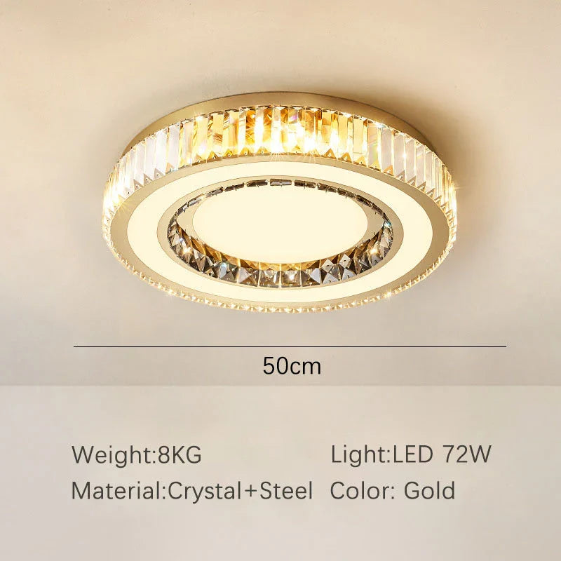 Gold Double Layer Chandelier