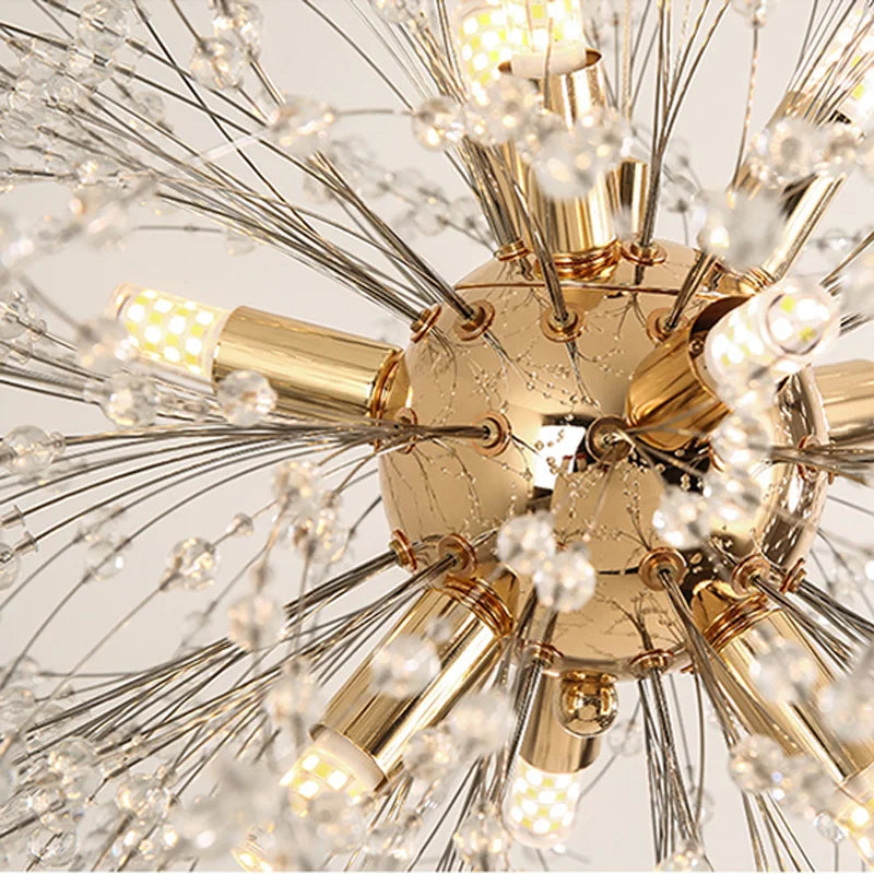 Decorbites™ Dandelion-Lüster: Luxuriöse Kristall-Hängeleuchte für Wohnzimmer und Schlafzimmer