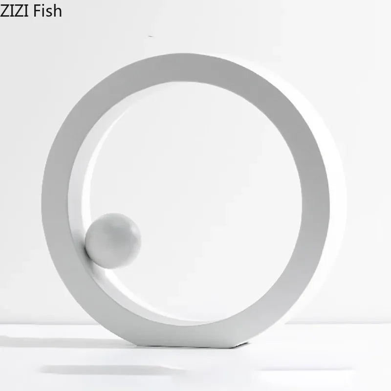 Decorbites™ Geometrische Kreis-Schreibtisch-Dekoration Minimalistisches Modernes Abstraktes Kunstästhetisches Dekor