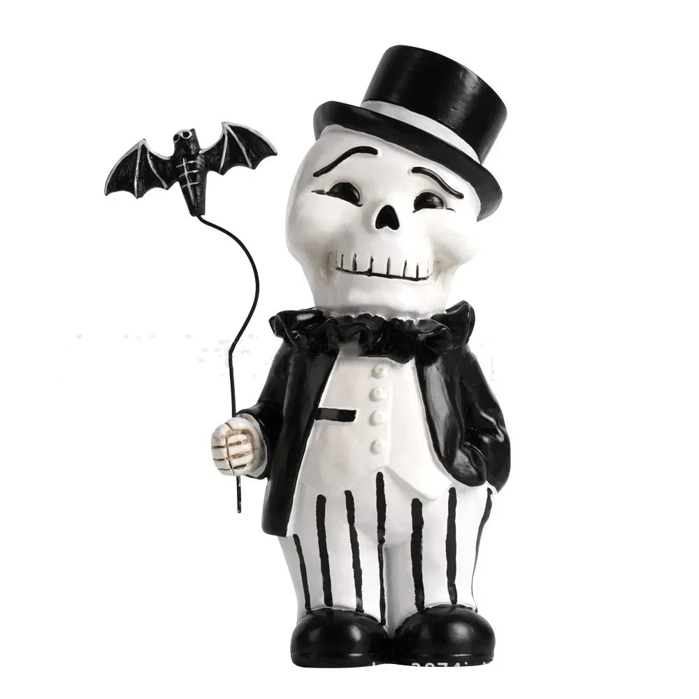 Decorbites™ Cartoon-Skelett-Herr Bat Halloween-Statue Heimdekoration Figur