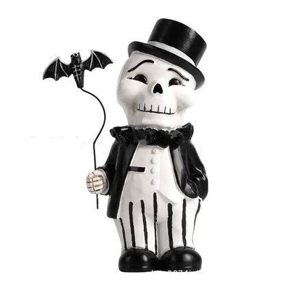 Decorbites™ Cartoon-Skelett-Herr Bat Halloween-Statue Heimdekoration Figur