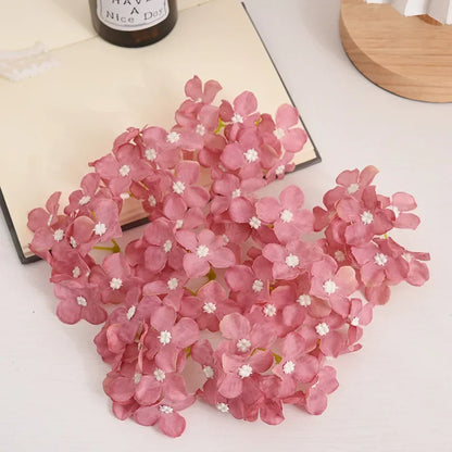 Decorbites™ Hortensienblüten: 30 Stk. 8 cm künstliche Blumen für Heimdekoration, Hochzeit, DIY-Kränze