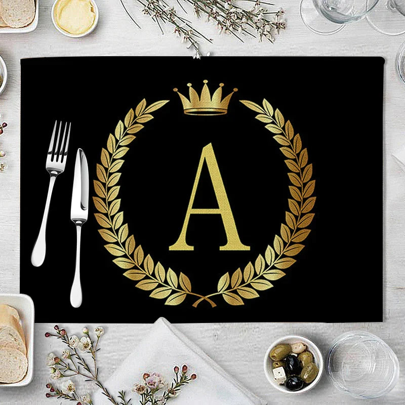 Decorbites™ Küchentischsets aus 4 Matten, 42*32 cm, Baumwoll-Leinen-Untersetzer für Esszimmer und Heimdekoration