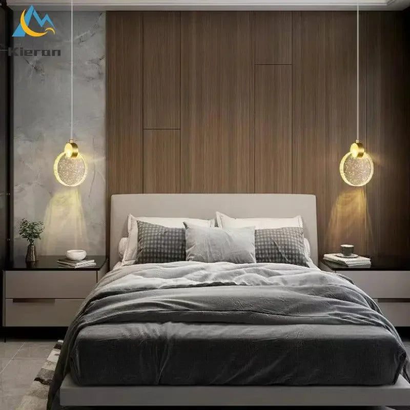 Decorbites™ Kristall-LED-Kronleuchter Dreifarb-Licht Pendelleuchte für modernes Wohnzimmer