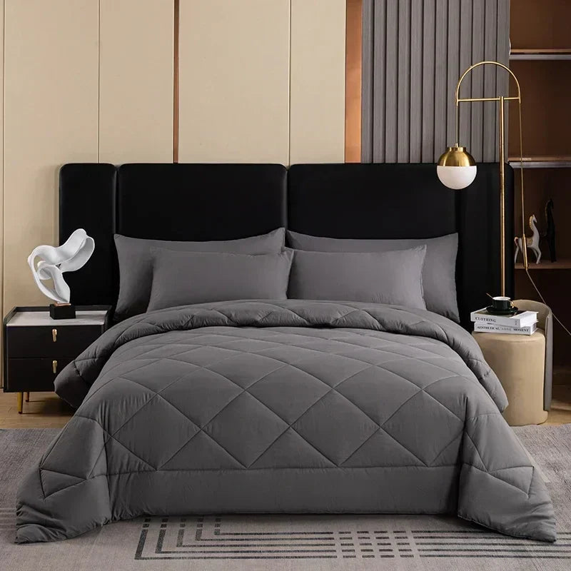 DecorBites™ King Size Quilt Set with Pillowcase - Soft, Breathable, and Durable Comforter