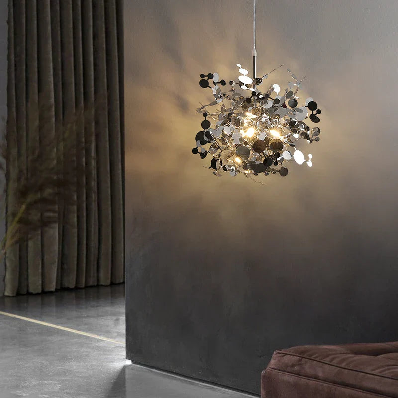 Decorbites™ Blatt-Sequinen-Deckenleuchter für modernes Wohnzimmer, Restaurant, Bar oder Esstisch