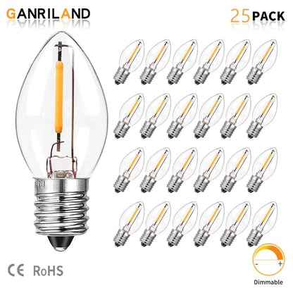 Decorbites™ Dimmbare LED-Nachtleuchten: E12 E14 Sockel, 0,5 W, Warmweiß 2700 K