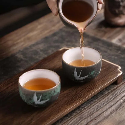 DecorBites™ Japanese Ceramic Coffee Cup Porcelain Tea Mug Drinkware Pottery Water Mugs