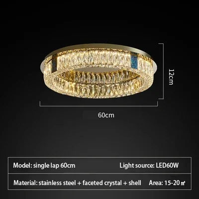 Decorbites™ Crystal-LED-Deckenleuchte: Moderne Edelstahl-Kronleuchter für Wohnzimmer, Schlafzimmer und Küche.