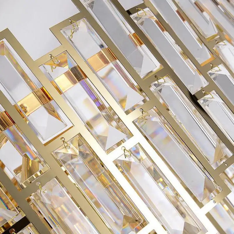 Decorbites™ Gold-Stahl-Kristall-Hängeleuchter - Luxuriöse LED-Hängeleuchte für Esszimmer