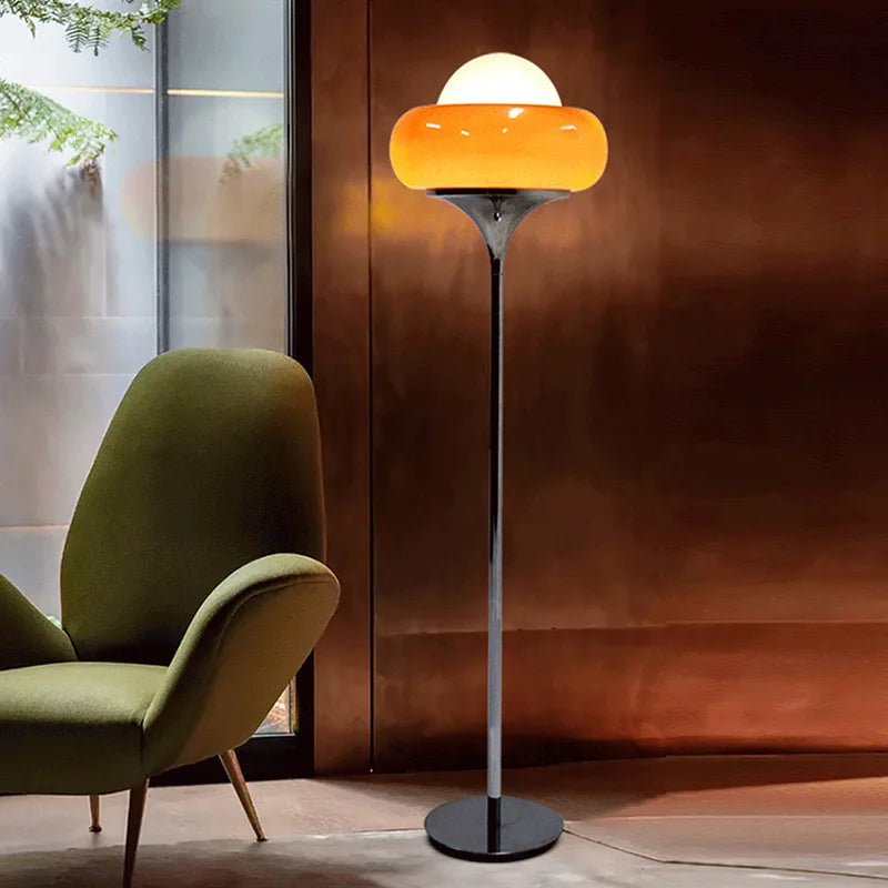 Decorbites™ Guzzini Moderne Bauhaus-Tischlampe Schlafzimmer Arbeitszimmer Wohnzimmer Retro Gelb Creme