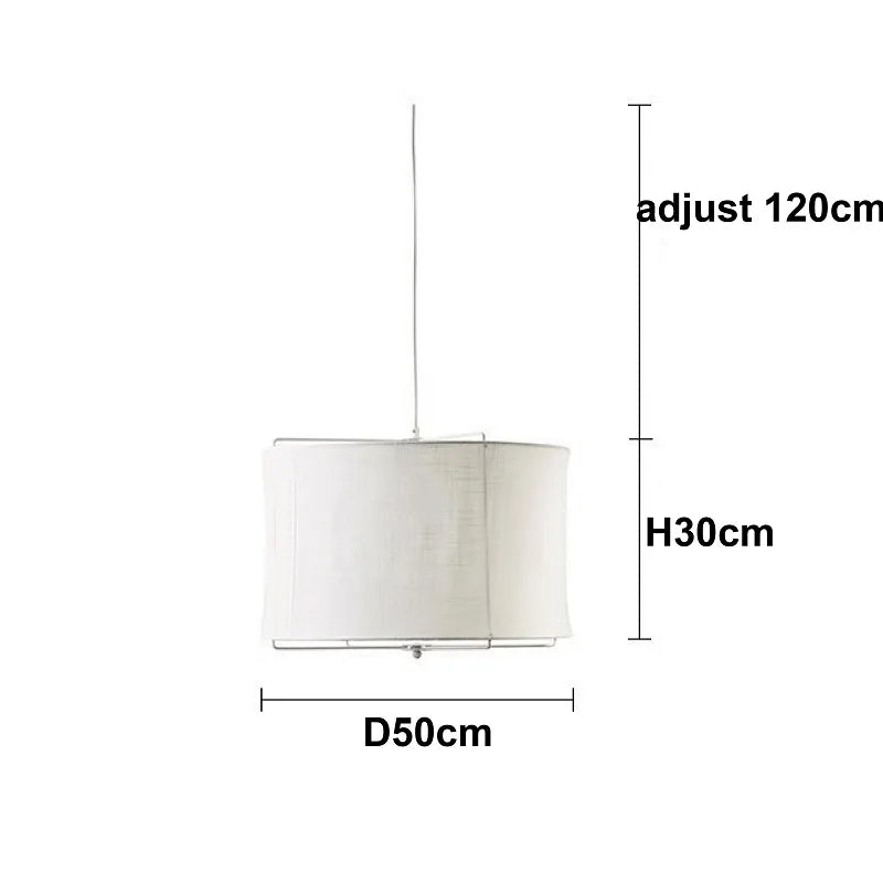 Decorbites™ Leinenstoff-Lüster: Japanischer Retro-Handarbeitskunst-Lampe für Restaurant, Schlafzimmer, Theke