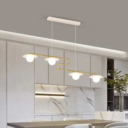 DecorBites™ Dimmable Led Ceiling Chandelier for Living Room, Dining Table, Kitchen - Modern Indoor Lighting Fixture