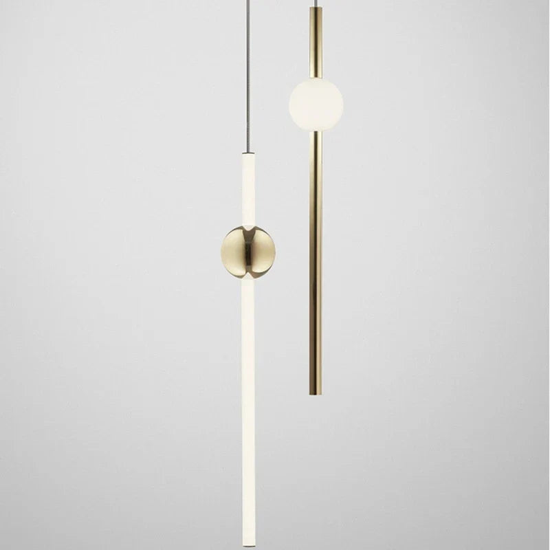 DecorBites™ Glass Pendant Lights: Modern Long Hanging Lamps for Kitchen, Dining Room, and Shop
