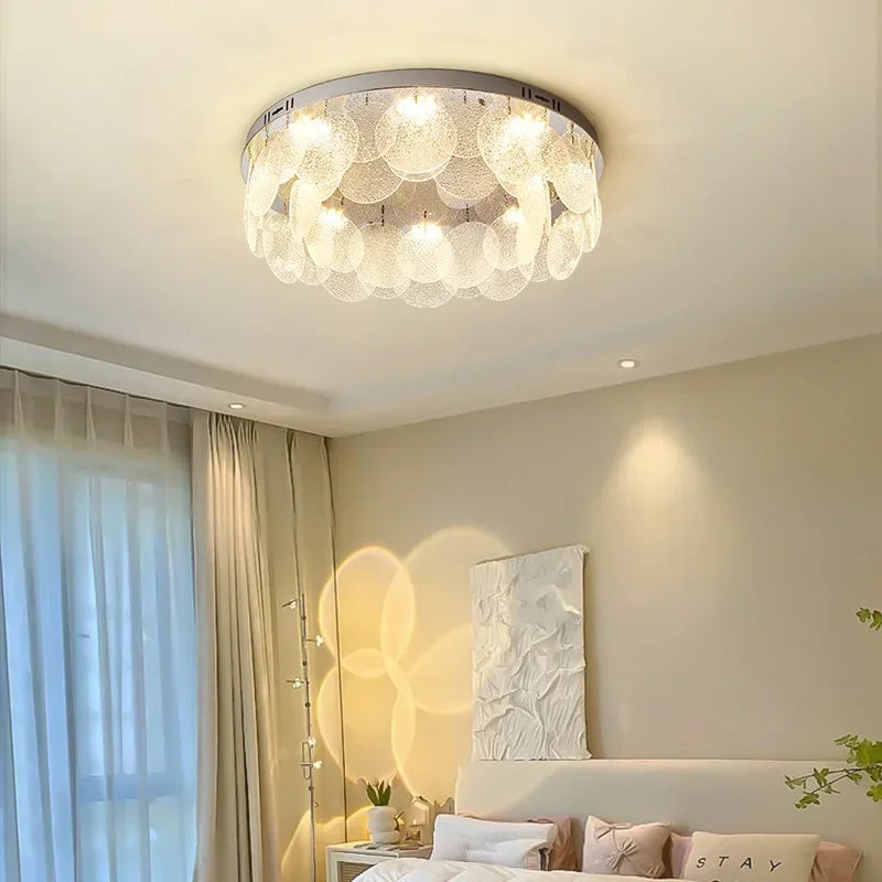 Decorbites™ Glasleuchter LED-Deckenleuchte | Modernes Metallkunstwerk | Dekoration für Innenräume Wohnzimmer Küche