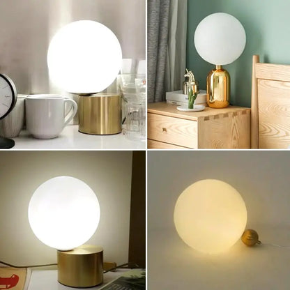 Decorbites™ Glas-Schreibtischlampe: Schlankes nordisches Design, ideal für Schlafzimmer, Wohnzimmer, E27