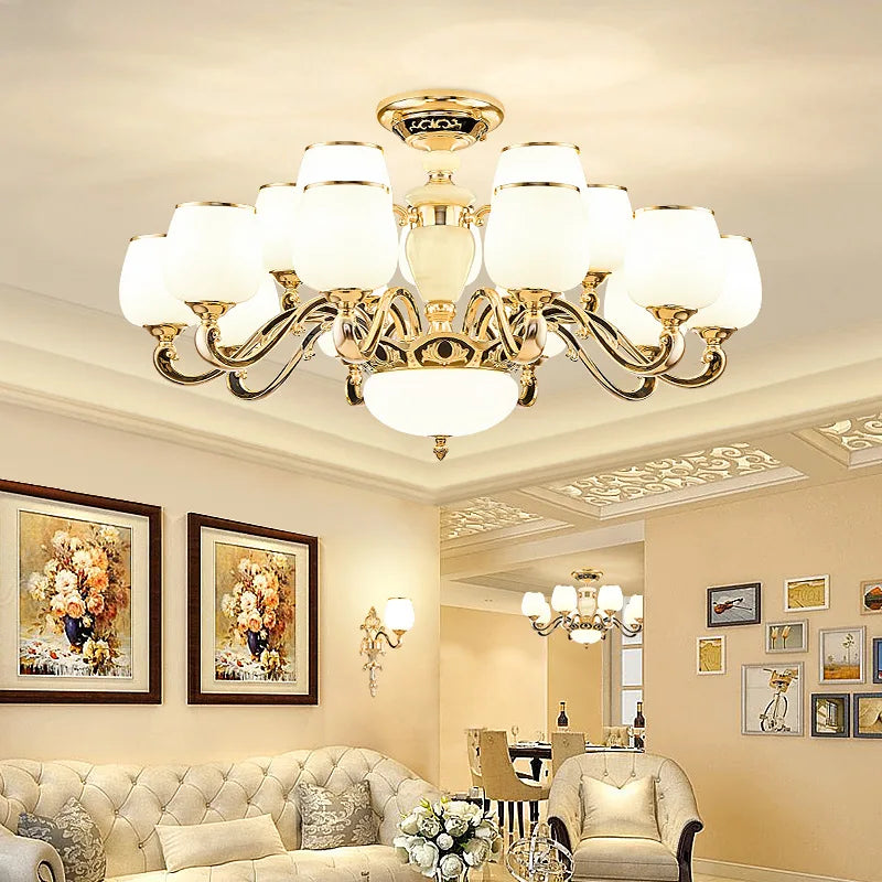 Decorbites™ Jade-Hängeleuchte: Europäischer Luxus für Wohnzimmer, Villa, Esszimmer, Schlafzimmer