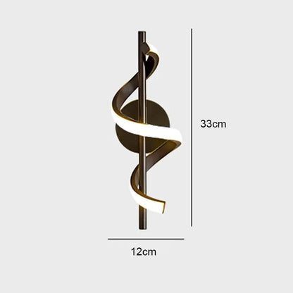 Modern Copper Pendant Light in Black and Gold