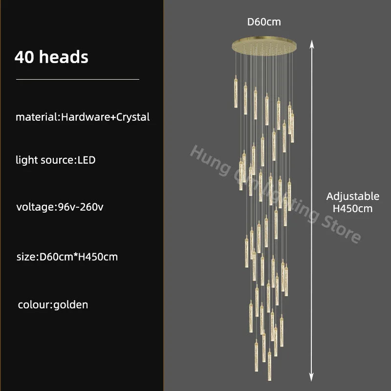 Decorbites™ Kristall-Leuchter: Moderne Luxus-Pendantbeleuchtung für die Hausdekoration
