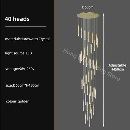 Decorbites™ Kristall-Leuchter: Moderne Luxus-Pendantbeleuchtung für die Hausdekoration