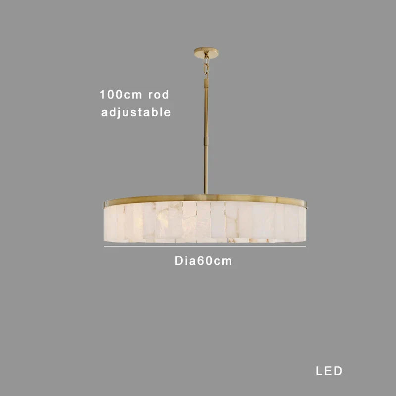 Decorbites™ Gold Marmor Deckenleuchte rund elegantes luxuriöses Anhängerleuchte